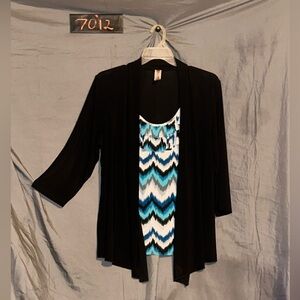 Perseption Black Top with Subtle Lilac Trim